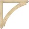 Ekena Millwork Thorton Arts and Crafts Rough Sawn Bracket w/ Offset Brace, Douglas Fir, 6"W x 44"D x 44"H BKT0604X44X44THR03RDF - alternate 4